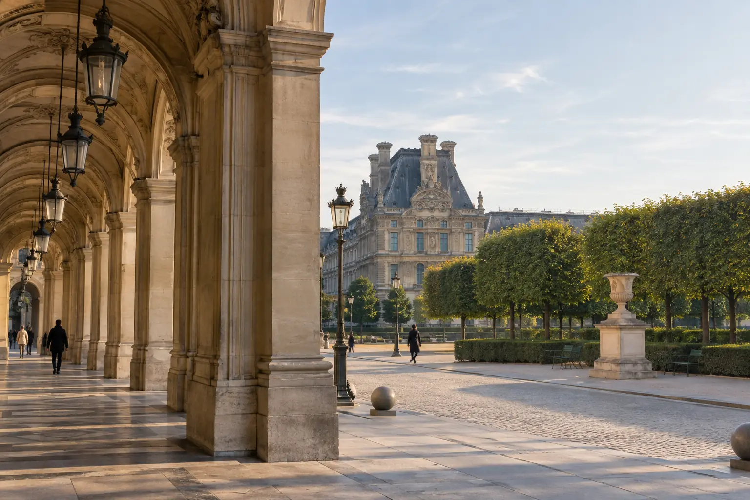 Editorial illustration of 1st district: Louvre