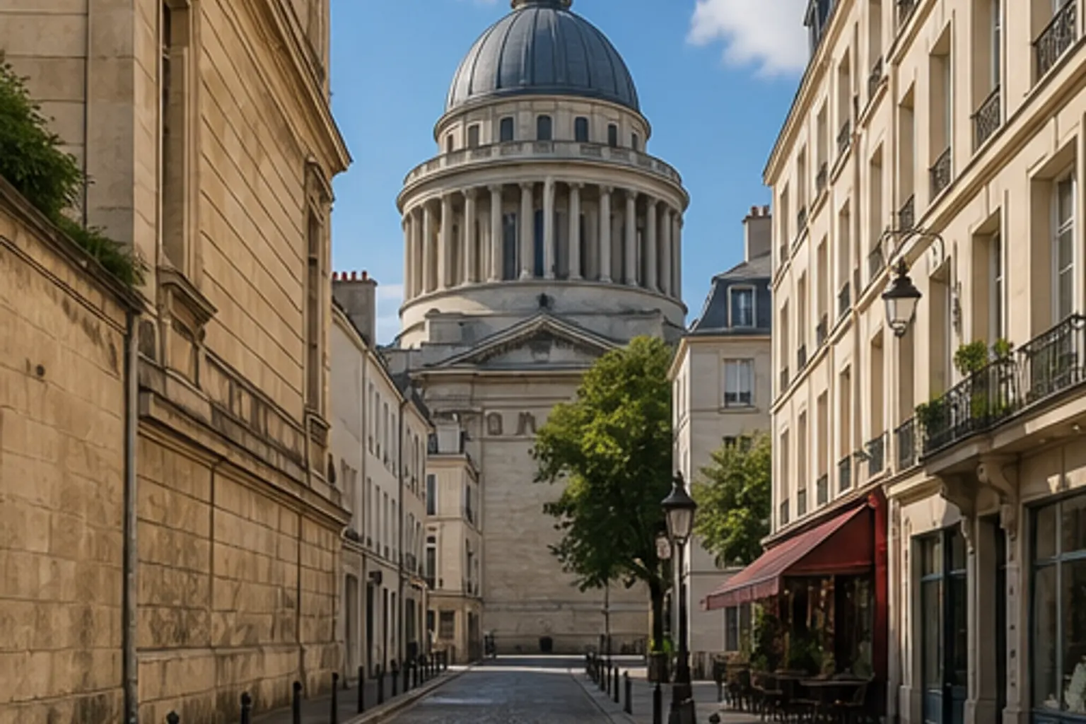 Editorial illustration of 5th district: Panthéon