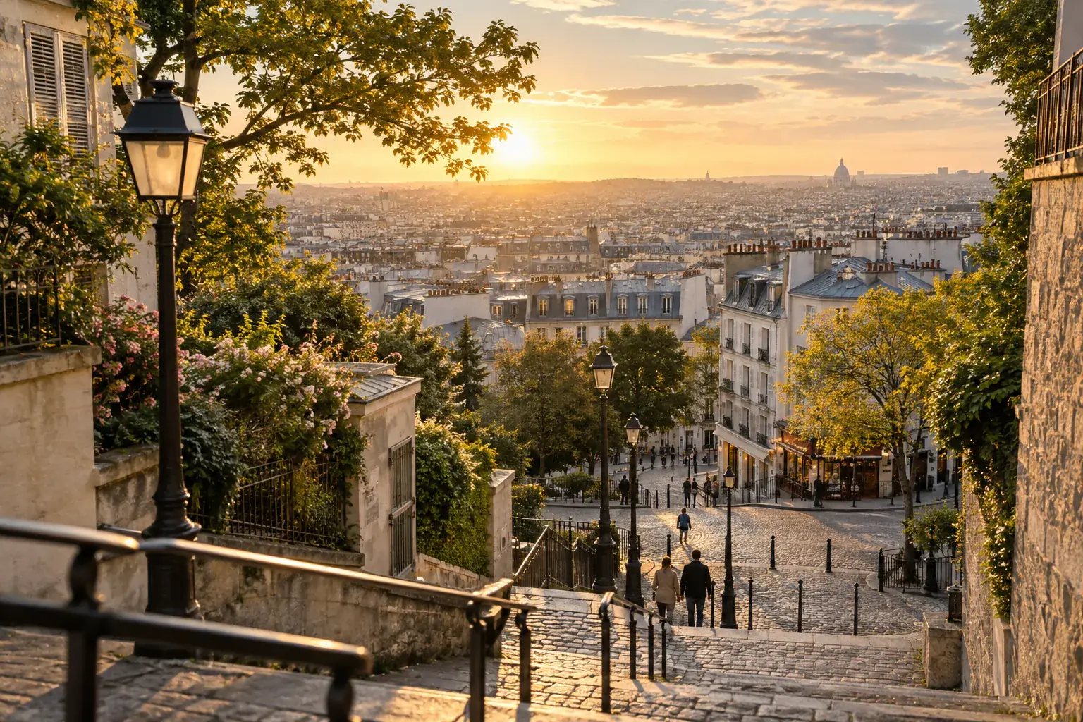 Panorama sur les toits de Paris depuis Montmartre