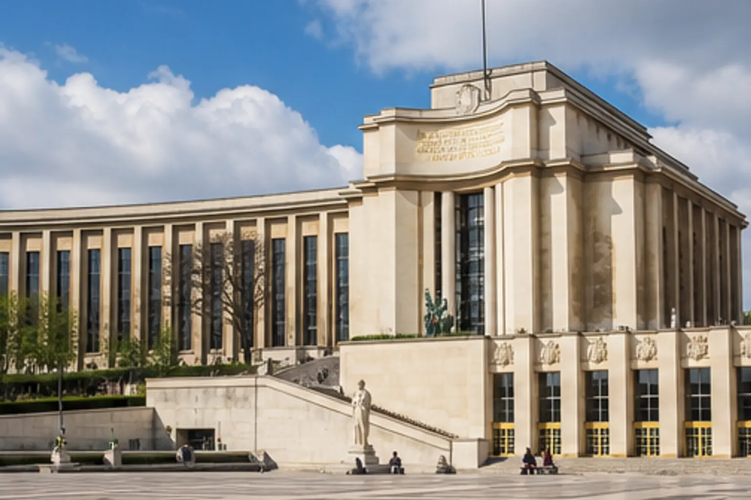 Illustration éditoriale : Palais de Chaillot abritant la Cité de l’architecture