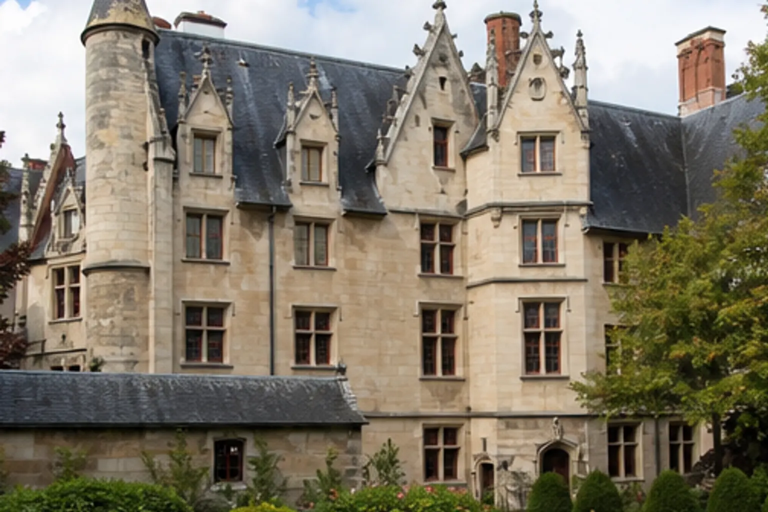 Illustration éditoriale : Façade médiévale du musée de Cluny