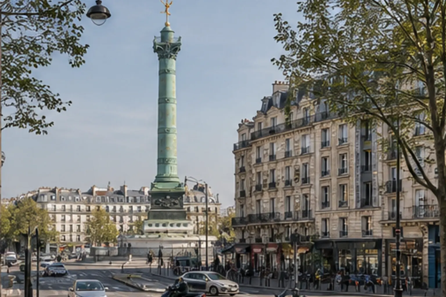 Illustration éditoriale : Rue et paysage éditorial : Bastille et Roquette, Paris