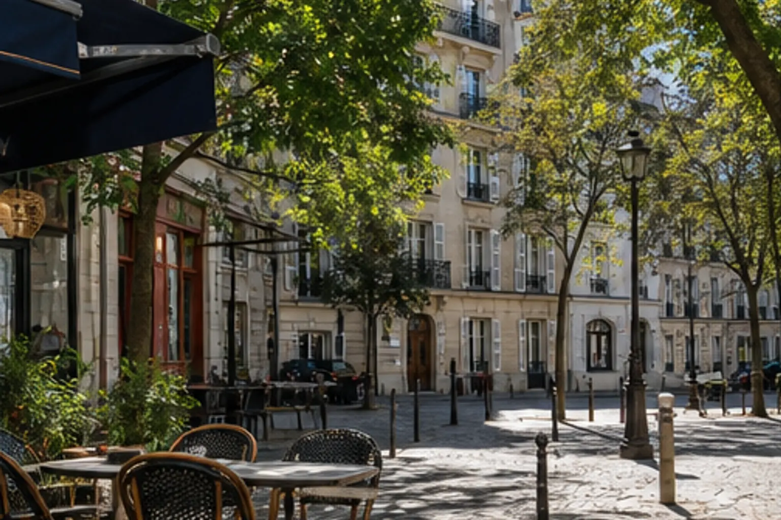 Illustration éditoriale : Rue et paysage éditorial : Les Batignolles, Paris